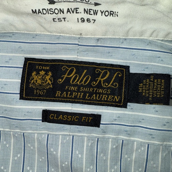 Polo Ralph Lauren Club Collar Striped Shirt Polo Fine Shirting Harrods Exclusive - Picture 6 of 12